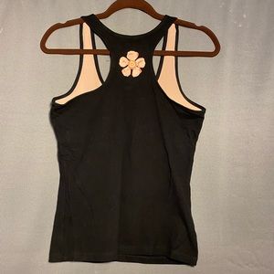 Ecologie Cute Black Tank with Built in Bralette Size L - NWT